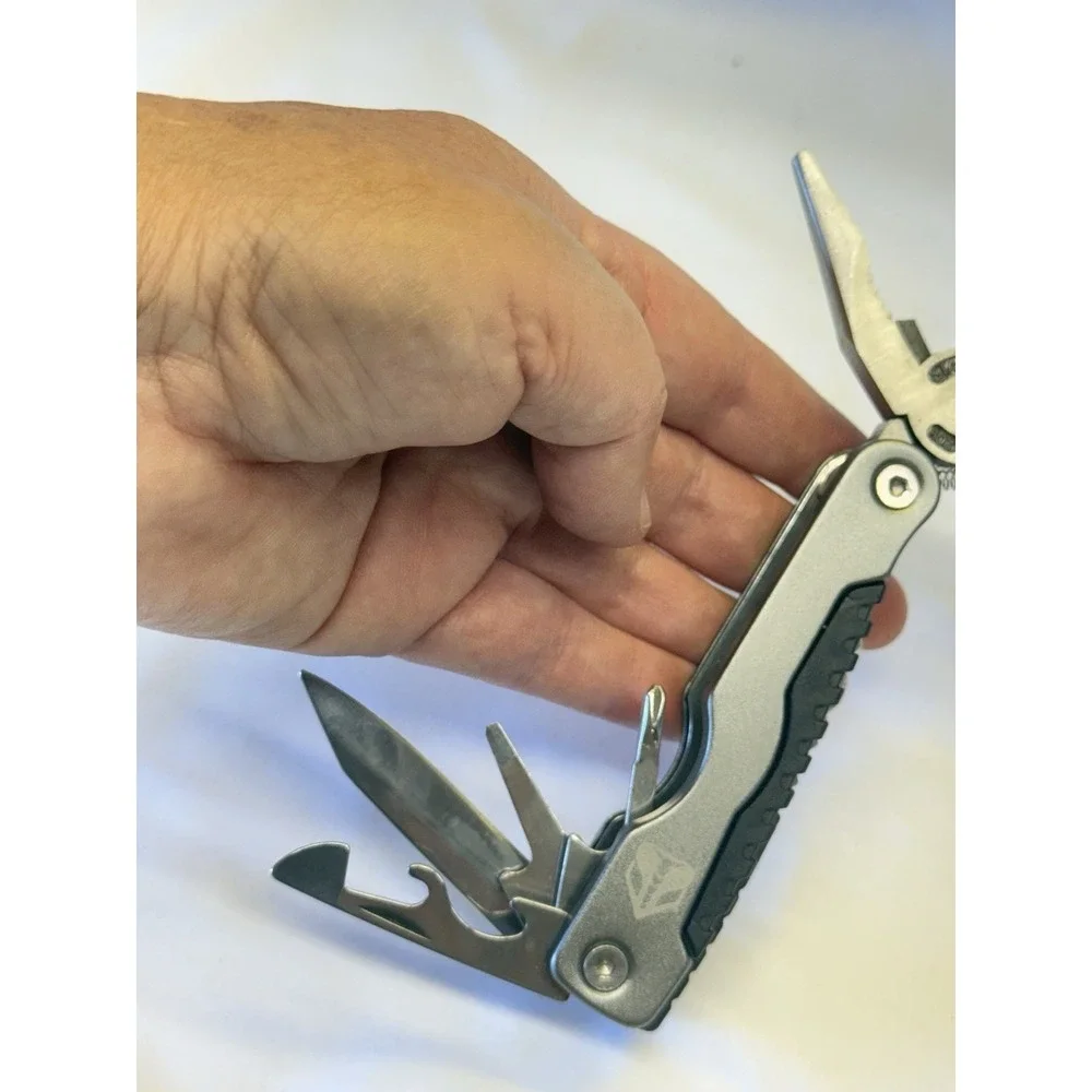 Bushmaster Plier Fold Pocket Screwdriver Multi Tool Hiking Outdoor Camping Knife